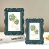 Pc Vintage - Style Luxury Resin Photo Frame - Ideal for Wedding Photos, European - Decorative Desktop Ornament