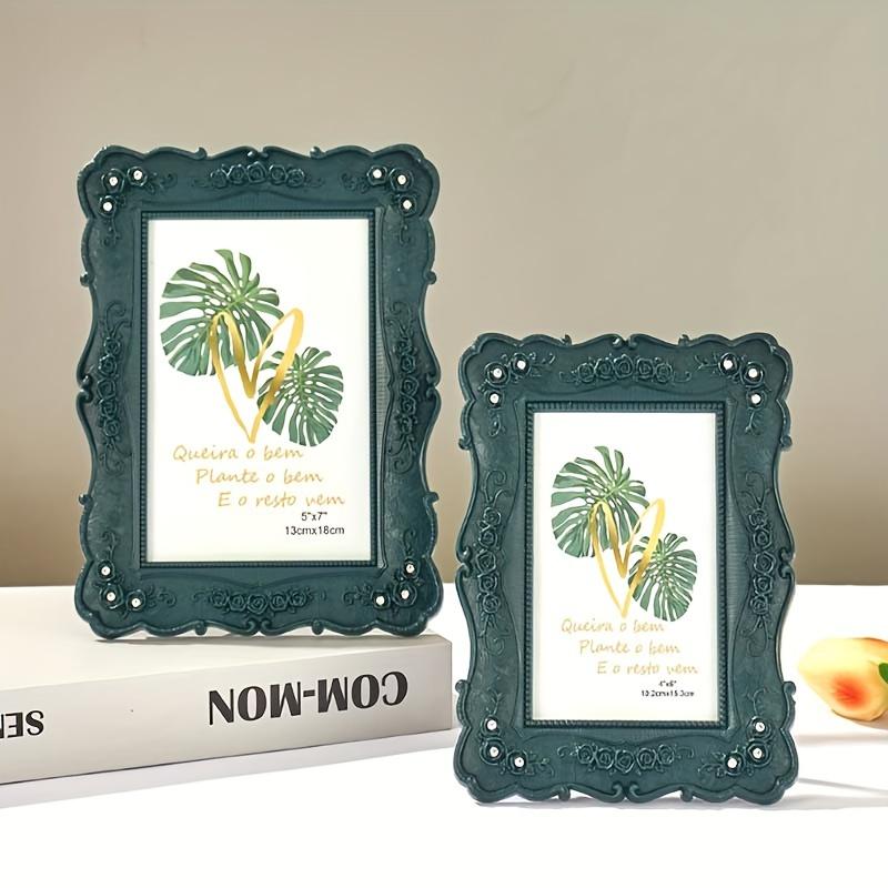 

Pc Vintage - Style Luxury Resin Photo Frame - Ideal for Wedding Photos, European - Decorative Desktop Ornament слонова кістка