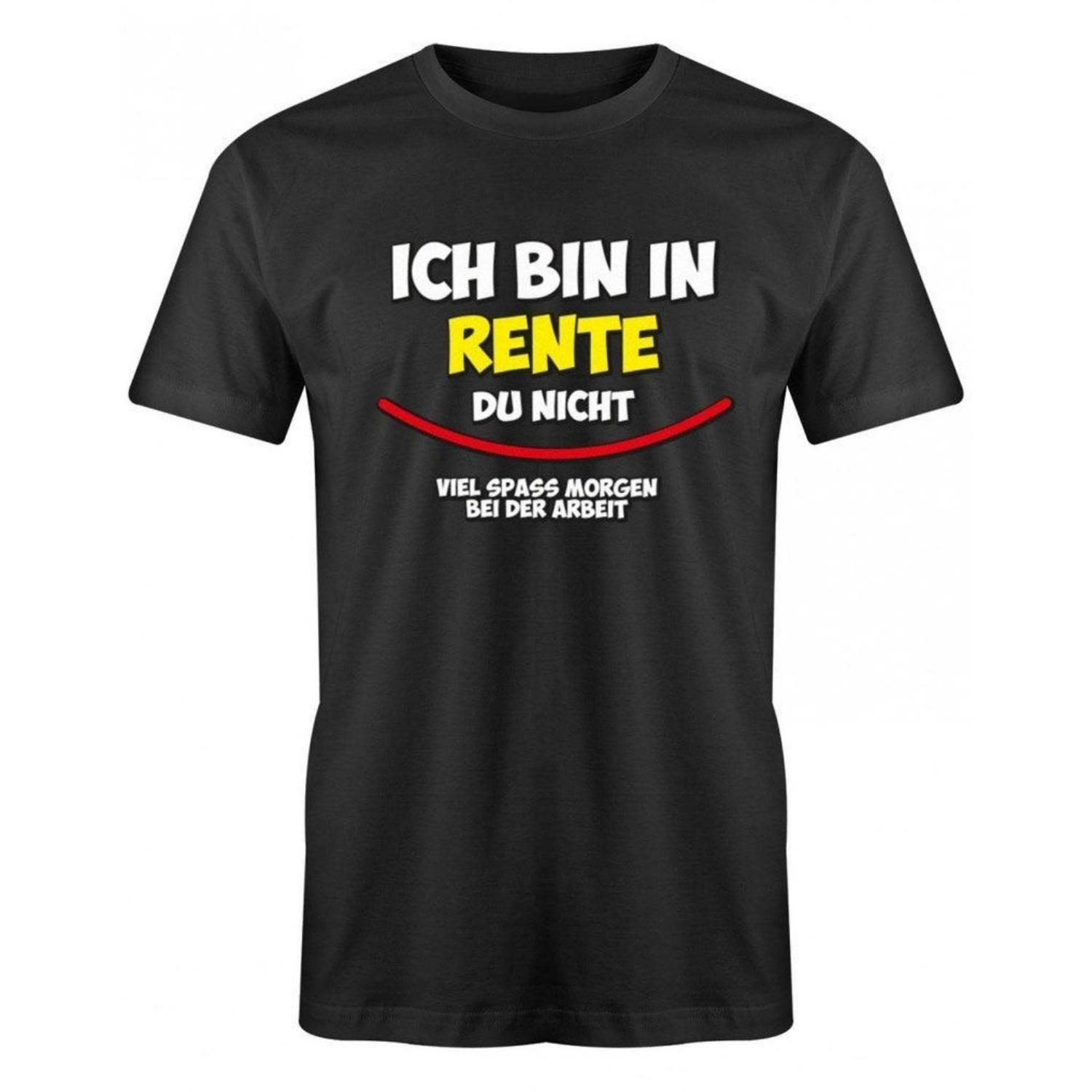 

Ich Bin In Rente Du Nicht Rentner TShirt Funny Pattern Print Tees Summer Fashion Casual Comfortable Soft Shortsleev Top S чёрный