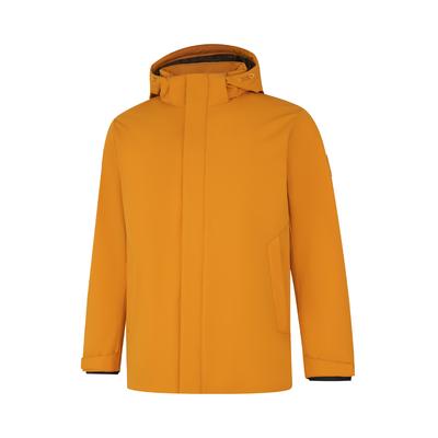 Li Ning Gruppenkauf-Serie Einfarbiger Kapuzen-Reißverschluss-Cardigan Langärmelige Daunenjacke Herren Oberbekleidung Mandarinenbraun AYMU291-7