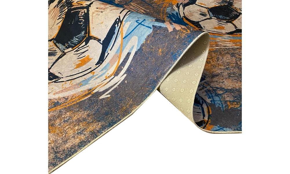 Children's Bedroom Rug 80x150 Cm Polyester Football