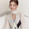 [I'V Jang Won-young, Worn In Autumn] Heart and Sparkle Twilly Silk Scarf_2 Colors