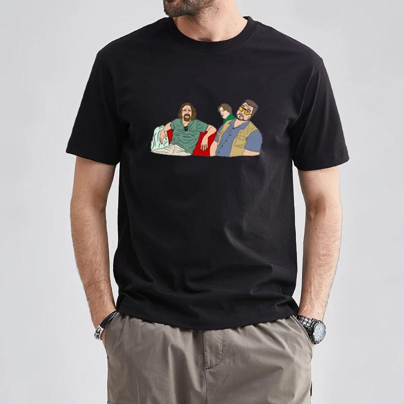 Men Women TShirts The The Big Lebowski The Dude Abide Walter The Jesus Artsy Awesome Artwork Print Tops Unisex Summer XS-4XL