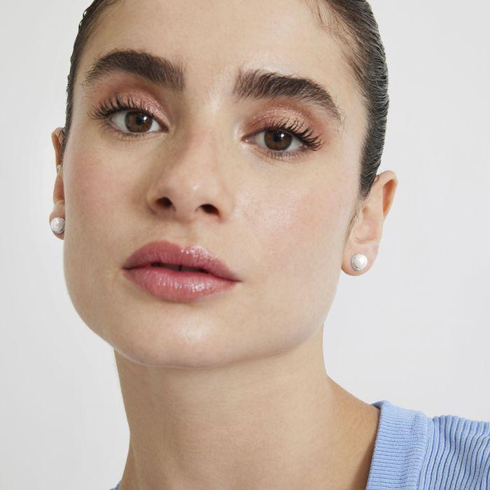 Boucles d'oreilles - LUXENTER - Damwa - Argent 925 - Perle blanche - Finition rhodiée