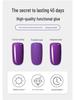 Gel Nail Polish Kit: Long-Lasting Base, Reinforcement, Tempered Top Coat, and Extension Building Gel for Salons.