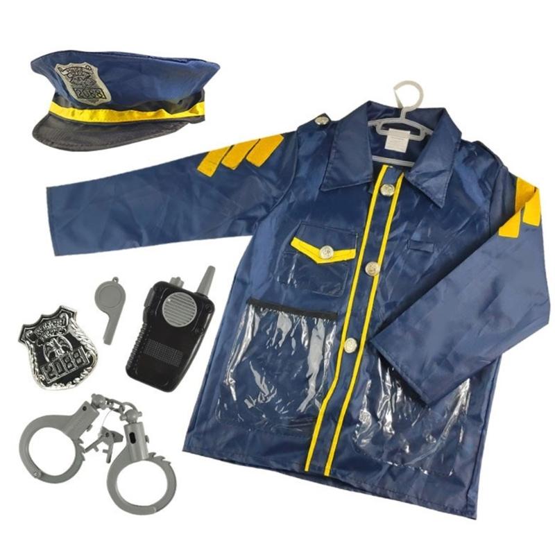 Railway/Construction Worker/Stewardess Costumes Kids Builder Career Outfit Gift