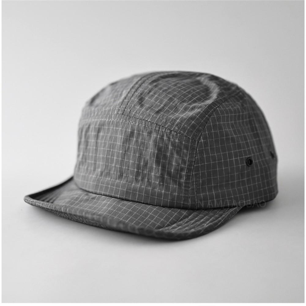 Plaid Pattern Baseball Cap Breathable Soft Brim Soft Brim Baseball Cap Adjustable Thin Material Quick-drying Baseball Cap