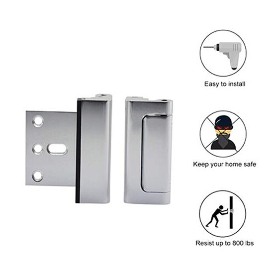 Aluminium Alloy Home Door Reinforcement Lock Defender Security Stopper Hardware