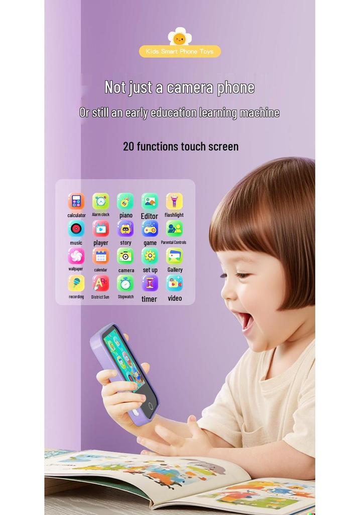 New D17 Dual Camera Kids' Cartoon Camera Phone - HD Video, Cute Mini Design, Perfect Gift for Photography.