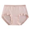 Women's 80s-Style Silk Blend Modal Panties, Seamless, Mid-Rise, Antibacterial, Pure Cotton Crotch.