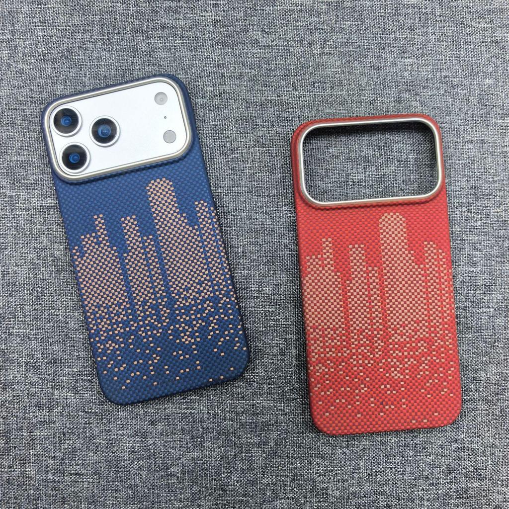 iPhone 17 Pro Max Kevlar Magnetic Case - Carbon Fiber Drop-Proof Cover
