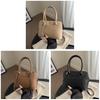 Pu Shell Bag For Women With Zipper Closure And Inner Pouch For Daily Use