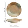 Kiln Changes Retro Ceramic Deep Plate Irregular Salad Plate Pasta Plate Dessert Plates Hotel Molecular Cuisine Tableware