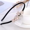 Gold Rhinestone Butterfly Korean Headband & Hairpin Set - Non-Slip Metal Hair Accessories