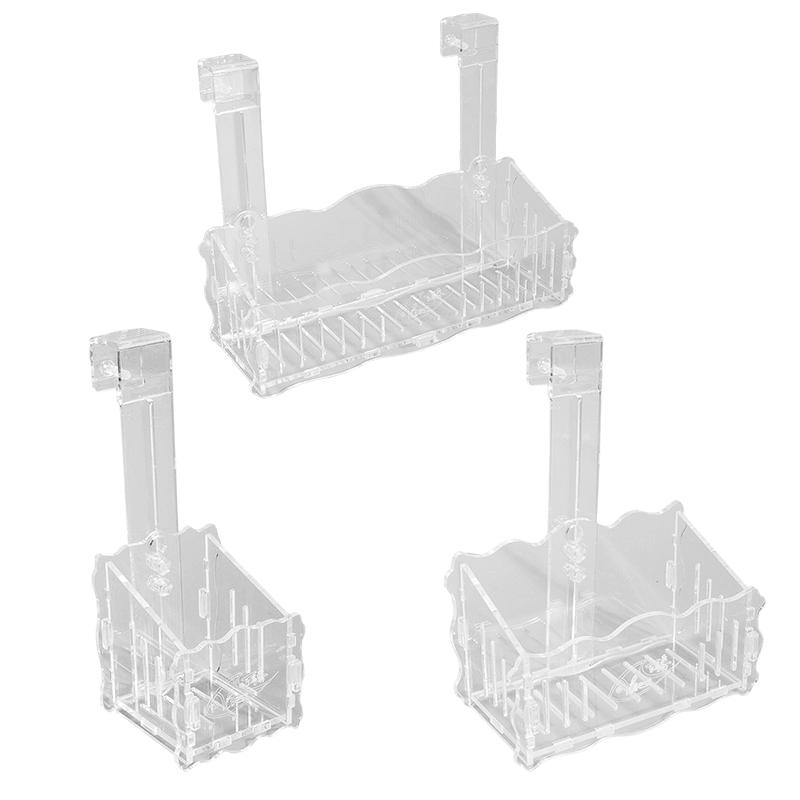 Acrylic Hanging Fish Tank Plant Holder Adjustable Clear Plant Cups High Transparency Aquarium Planting Shelf Cup For Flower Box