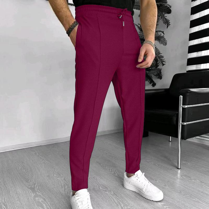 2024 Men's Waffle Knit Casual Sports Pants