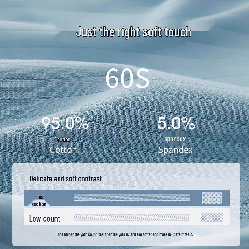 Langsha Men's 7A Antibacterial Cotton Boxer Briefs