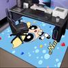 Benutzerdefinierter Name Powerpuff Abenteuer Teppich Spiel Teppich, Fußmatte für Schlafzimmer Wohnzimmer Eingangsbereich Teppich, Heimdeko Idee Geschenk für Weihnachten Geburtstag
