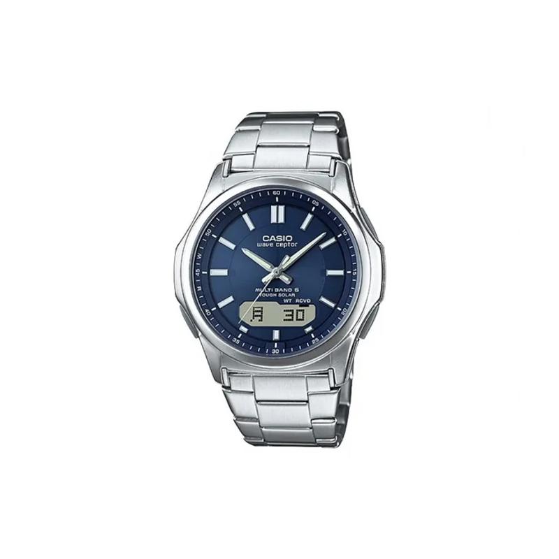 

Casio LCD/pointer dual display series 50 meters waterproof solar quartz movement stainless steel strap Japanese and Korean watch men s WVA-M630D-2AJF синій