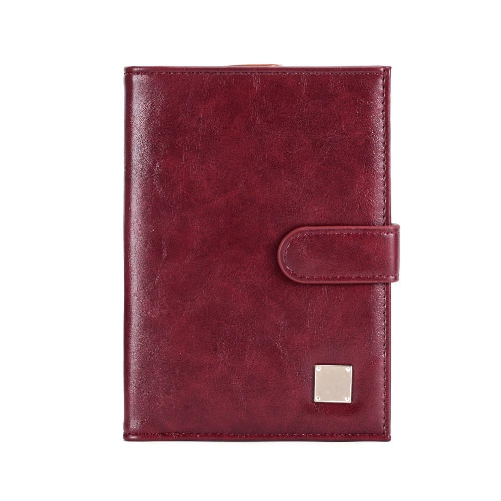 Purse PU Passport Bag Card Holder Storage Card Bag Portable Passport Clip  Men