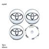 4pcs 60mm Car Tyre Wheel Center Hub Cap Badge For Toyota C-hr Prado Rav4 Yaris Hilux Prius Avensis Corolla Camry Accessories