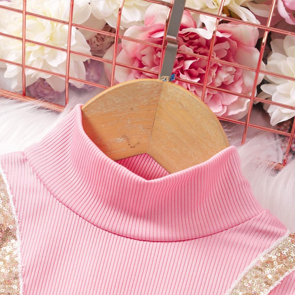 2-7 Years Girls' Long-Sleeved High-Neck Long Dress Autumn/Winter Tulle Dress