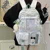 New Chinese-style Chinese School Bag Women's Large-capacity Backpack Junior High School Girls High School Students Casual Computer Backpack Fashion