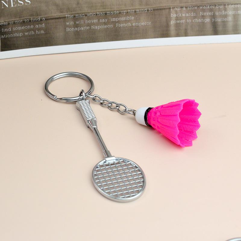 Cross-Border Badminton Keychain Set: Creative Two-Piece Pendant Gift for Sports Events