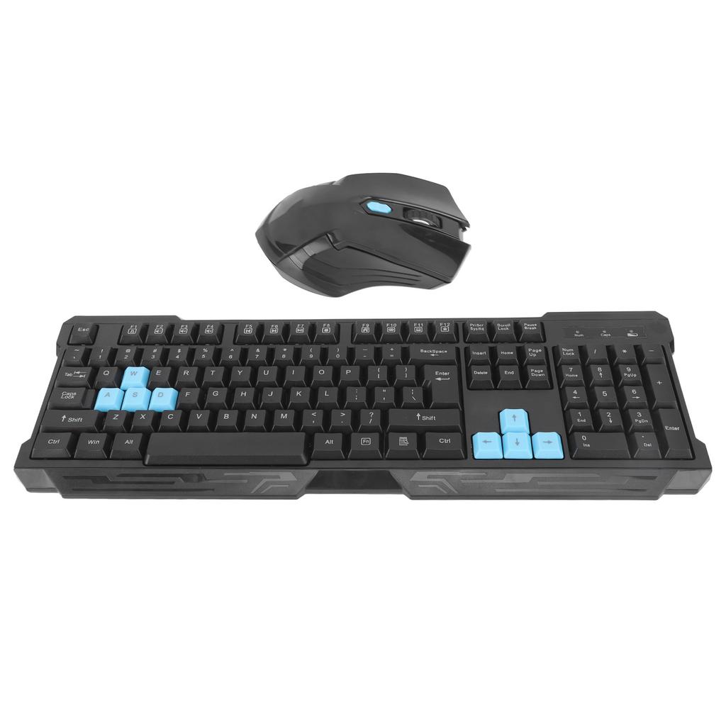 Wireless Keyboard Mouse Combo Set 2.4G Multimedia USB Receiver for Desktop Computer Gaming