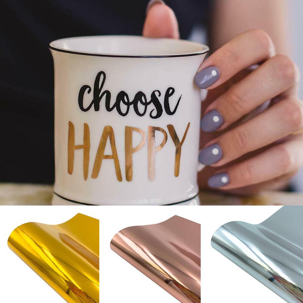 Vinyl Film Glass.Decal Lesklý kovový nápis Film