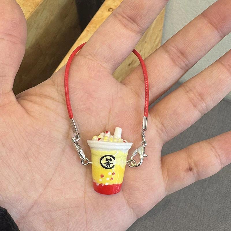 1 Stück Puppenhaus Puppenhaus Mini Simulation Milchtee Tasse für Ropa Puppenzubehör Miniatur Szene Anhänger