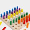 Plugboard Color Matching Board Game Montessori Early Education Intelligence Toy  Kindergarten Kids
