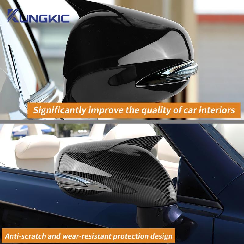 For Lexus IS IS250 IS350 IS F 2006 2007 2008 2009 2010 2011 2012 LHD Rearview Mirror Cover Trim ABS Pair Side Wing Mirror Cover