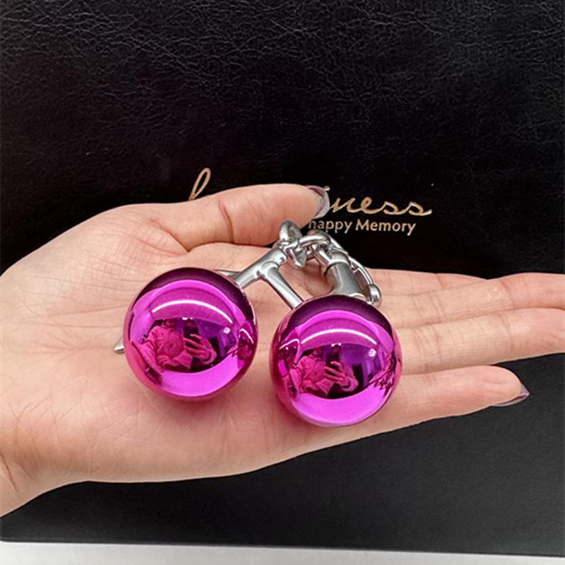 Bag Charm For Coach Handbag Shoulder Bags Fashion Glitter Mirror Face Purple Cherry Pendant Women's Keychain Accessories Gift