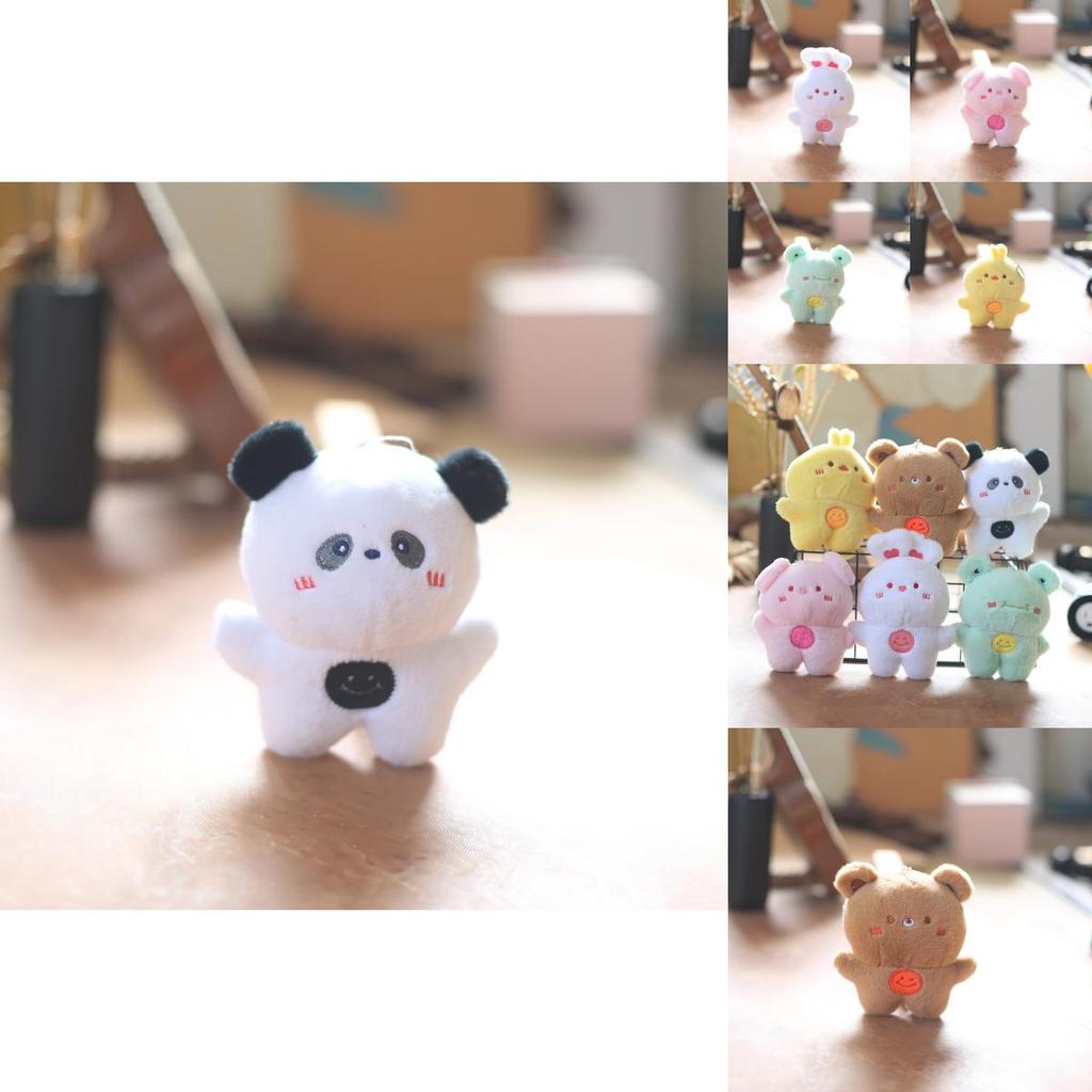 Super Soft Short Plush Animal Keychain Stuffed Toy Backpack Accessory Gift For Children