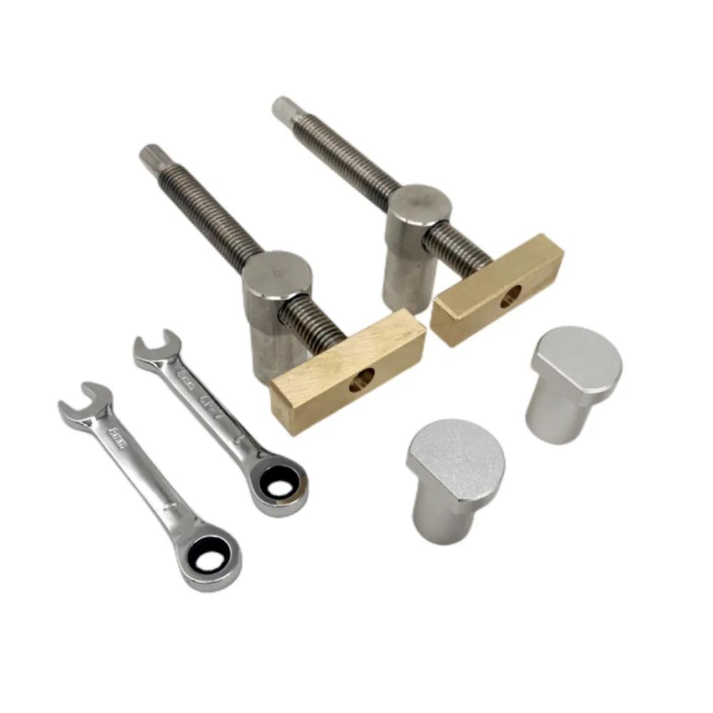 19/20MM Hole Joinery Woodworking Benches Tool, Woodworking Desktop Clip Brass Fast Fixed Clip Quick Fixture Clamping Tool Kit