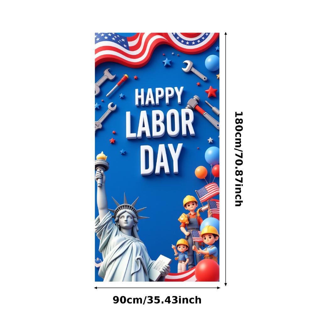 Party Decoration Banner Fabric Celebration Banner Patriotic Design Event Decoration for Patriotic Event American Holiday
