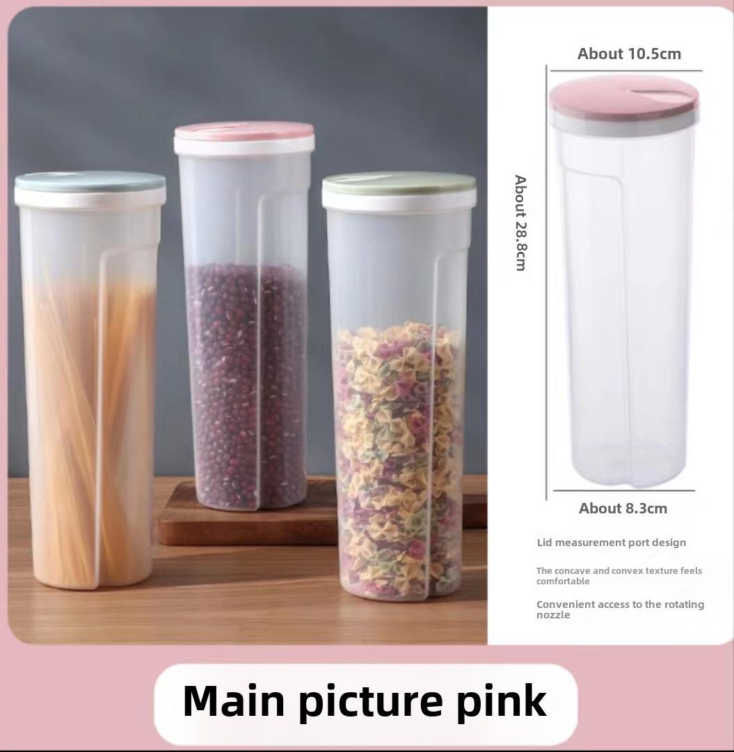 

Кухонная лапша и зерновые в герметичной банке для хранения