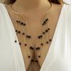 New Fashion Imitation Pearl Pendant Simplicity Women Tassel Opening Choker Neck Personality Temperament Chain Necklace