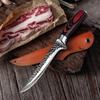 Stainless Steel Kitchen Knives Butcher Boning Knife with Sheath Sharp Chef Meat Cleaver Fish Sushi Cutter Cooking for Household