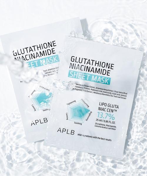 APLB Glutathione Niacinamide Sheet Mask (10pcs)
