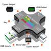 Type-C PD Voltage Current Meter Color Digital Display Power Bank Type-C USB Tester Charger Indicator Voltage USB Current Tester
