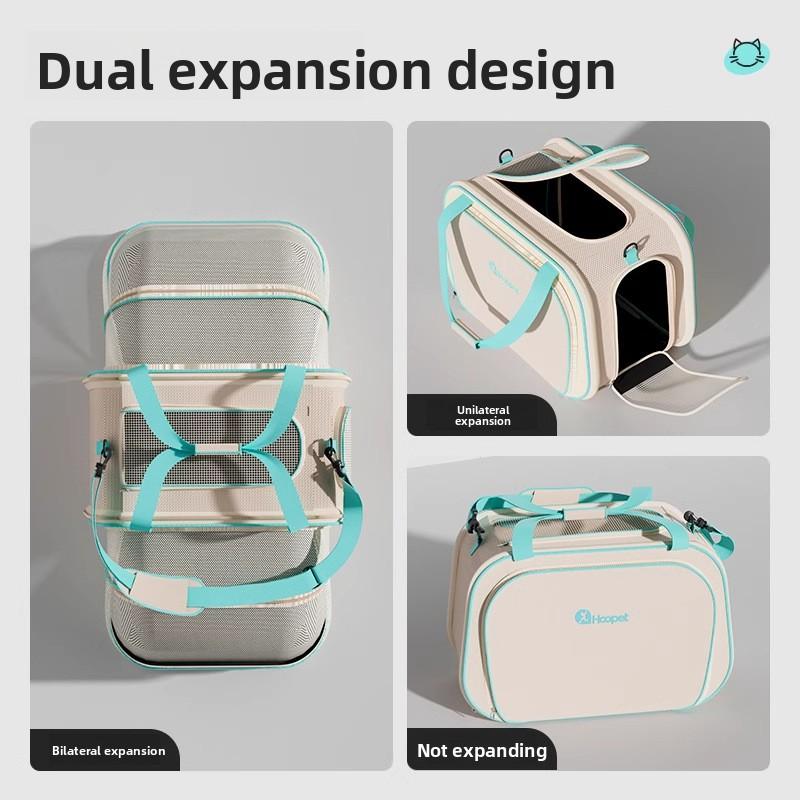 Cat Bag Tie Rod Out Backpack Can Be Extended Back and Forth Portable Cat Bag Carry Portable Large-capacity Pet Dog Bag