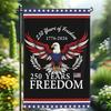 250th Anniversary America Garden Flag 250 Years of Freedom Patriotic Banner 4th of July Yard Sign for Independence Day Memorial Day Gift