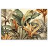 Canvas print, Banana leaves in sepia