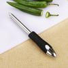 Stainless Steel Chili Core-removing Tool Home Portable Chili Courgette Cucumber Pepper Corer Kitchen Gadgets with Serrated Edge