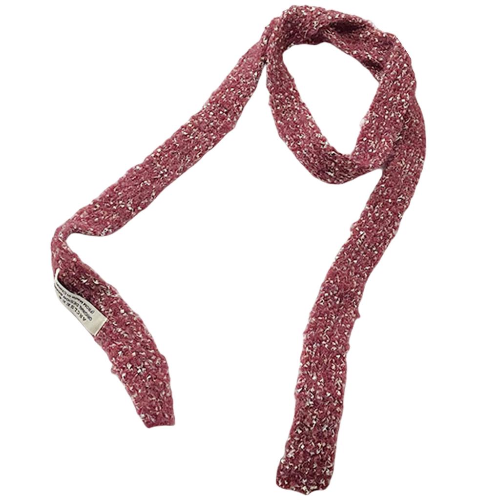 Knit Scarf for Women Long Skinny Belt Necktie Neck Scarf Girls Photo Props Long Neckerchief Skinny Scarf Necktie