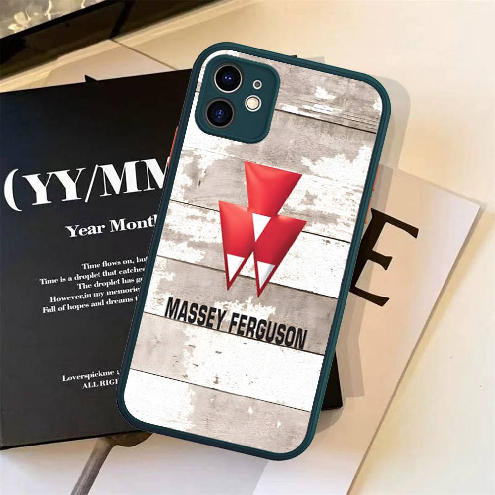 Massey Ferguson Per iPhone 11 12 13 14 15 16 Pro Max Plus X XS MAX Cover Posteriore Opaco Antiurto