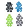 12x Hexagon Surfboard Pads Professional Surfing Padding Deck Pads for Skimboard Surf Boards Grip Surf Paddle Board Shortboards