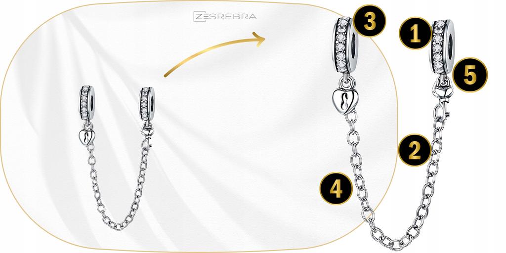 Charms Chain Security Pr 925 Pendant S925 Bead Beads
